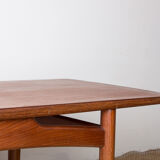 Danish teak coffee table by HE Mobler 1960