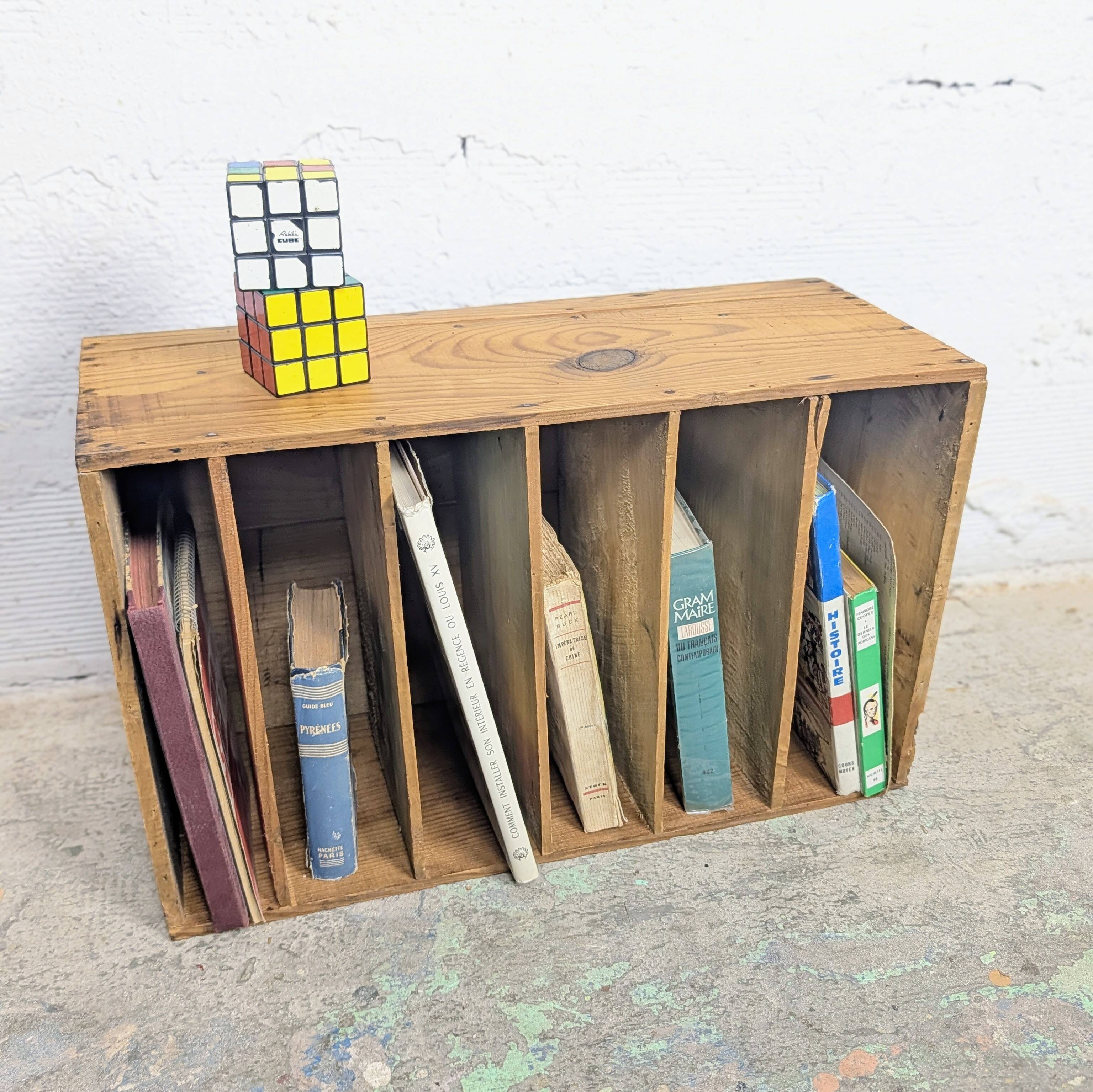Vintage raw wood locker