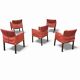 Ensemble de 5 chaises Gerard van den Berg 'Fellini' pour Label, années 1990