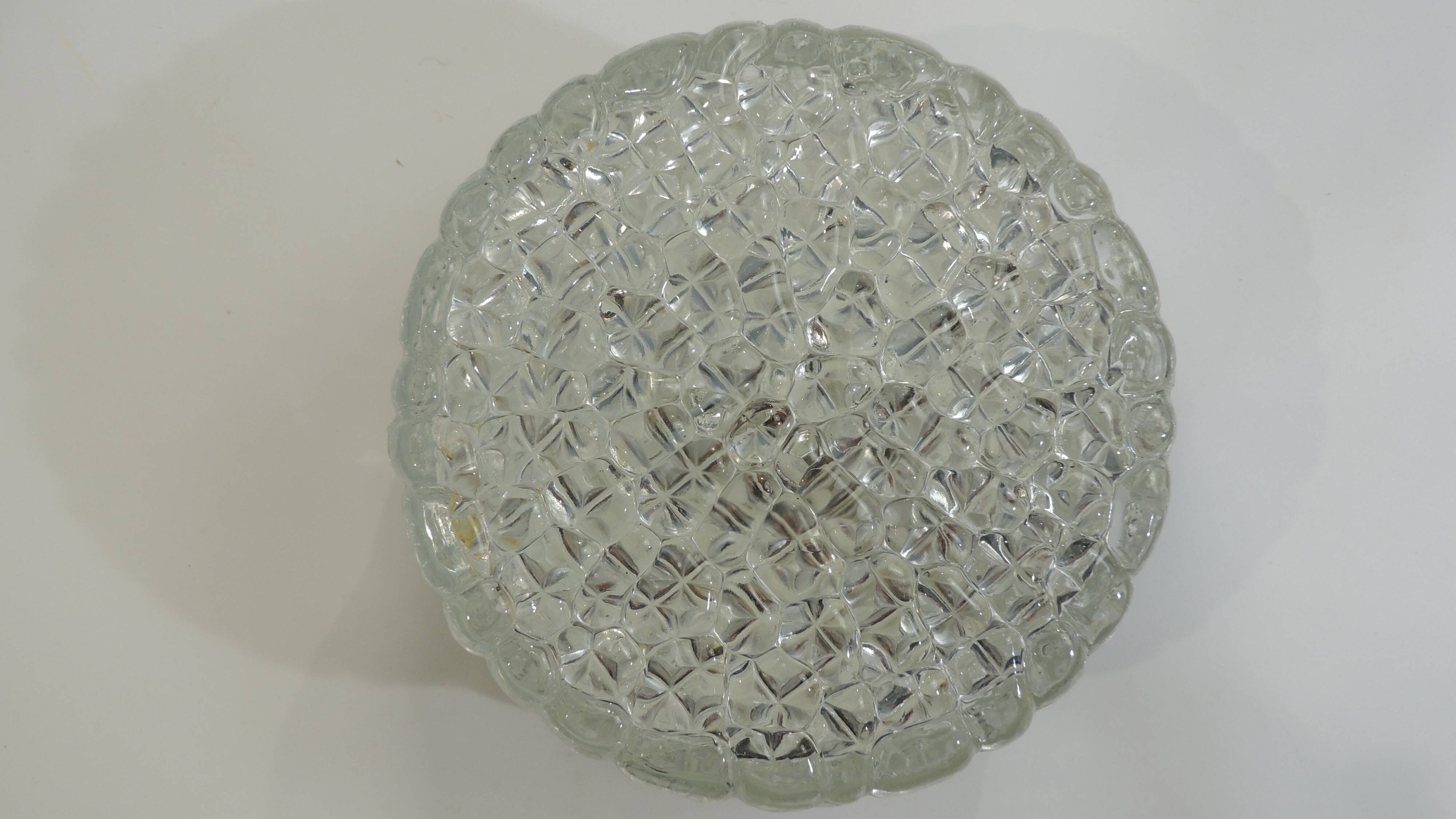 Vintage RZB ceiling light with bubble glass from the 1970s – Industrial wall light
