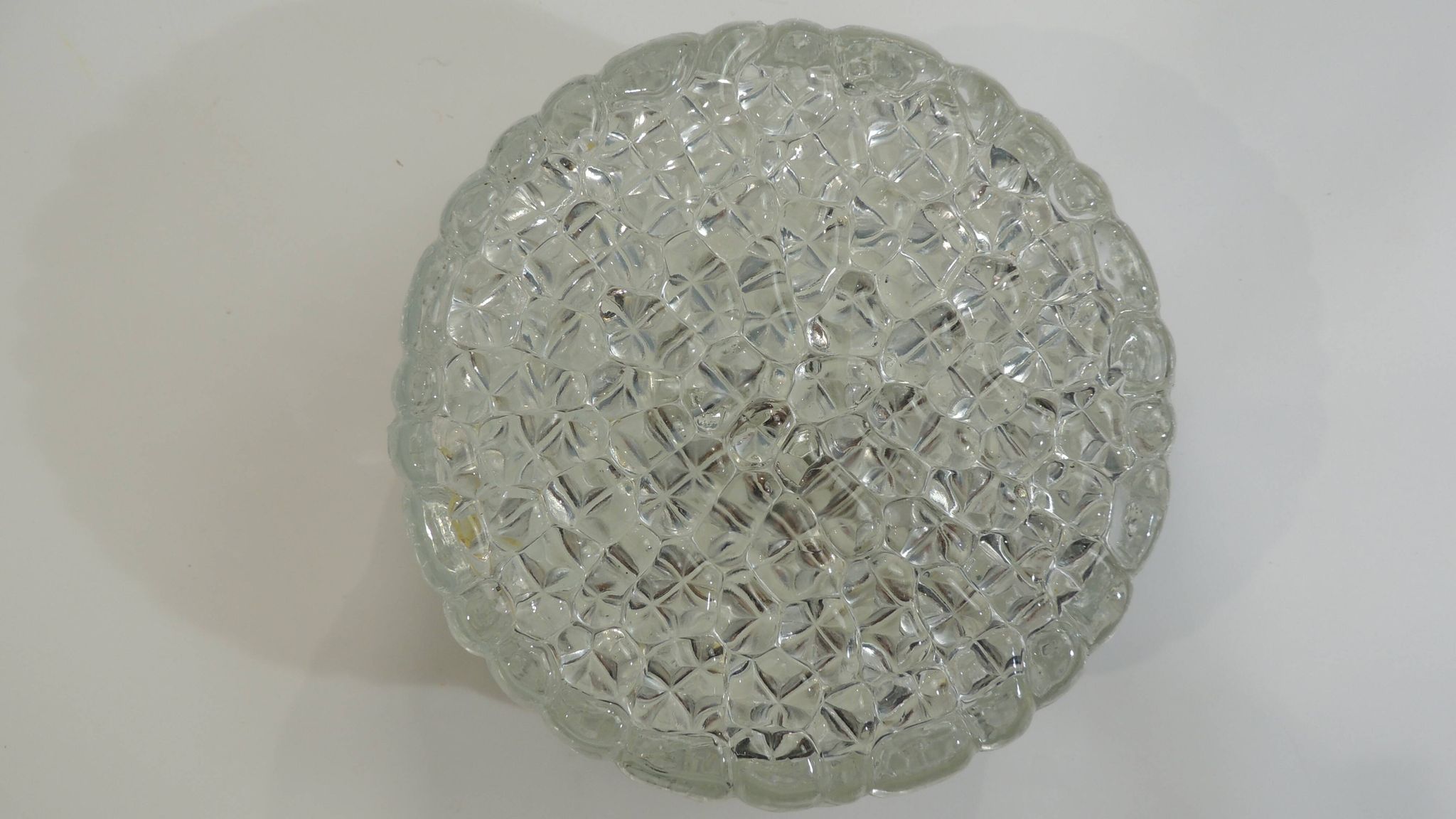 Vintage RZB ceiling light with bubble glass from the 1970s – Industrial wall light