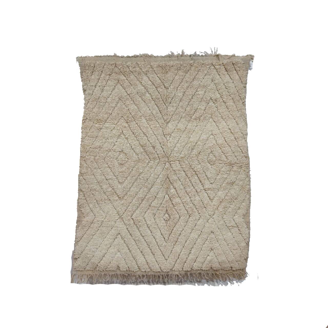 Handmade Moroccan Berber rug 155 X 124 CM