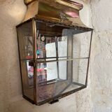Brass and glass display case
