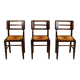Suite de 3 chaises de Pierre Cruège datant des années 1950.