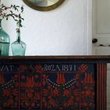 Old wedding chest painted 1891