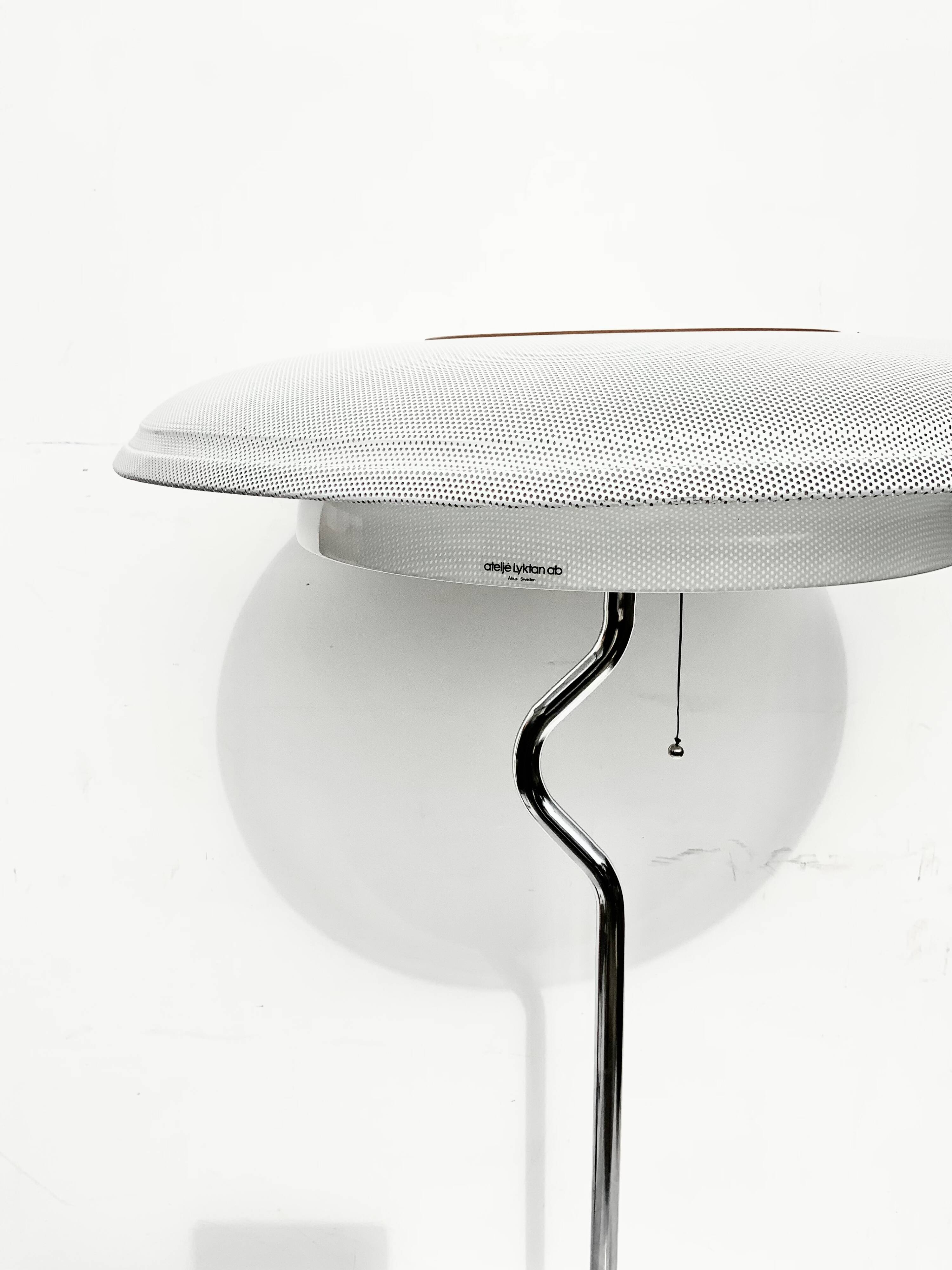 Vintage “Softling” Floor Lamp By H.P.Zachau For Atelje Lyktan, Sweden Desig