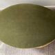 Pouf coffre en velours vert des années 70
