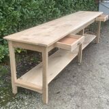 Oak draper's table 3 m