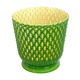 Cache-pot tressé vert