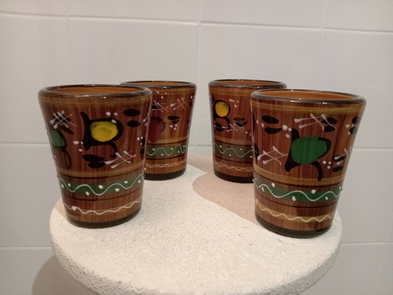 Deruta glasses, 1960s, set of 4