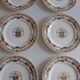 Limoges porcelain Haviland 6 flat plates decor "In the basket"