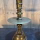 Pair of important brass candle holders