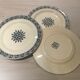 Set of 3 flat plates terre de fer salins