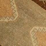 Handmade Wool Runner, Vintage Runner Rug, 92x321Cm