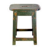 Old Burmese teak workshop stool