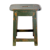 Old Burmese teak workshop stool