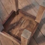 Brutalist wooden bedside tables