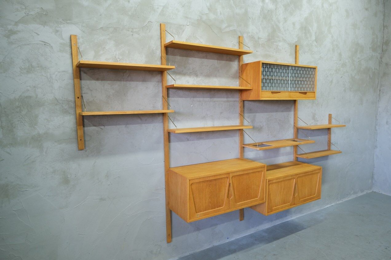 Modular Wall Unit by Kjell Riise for Brodrene Jatogs, Norway, 1960s