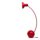 Memphis red desk lamp, 1970s