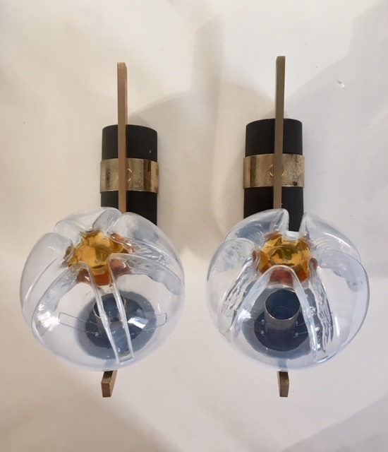 Pair of wall light Mazzega