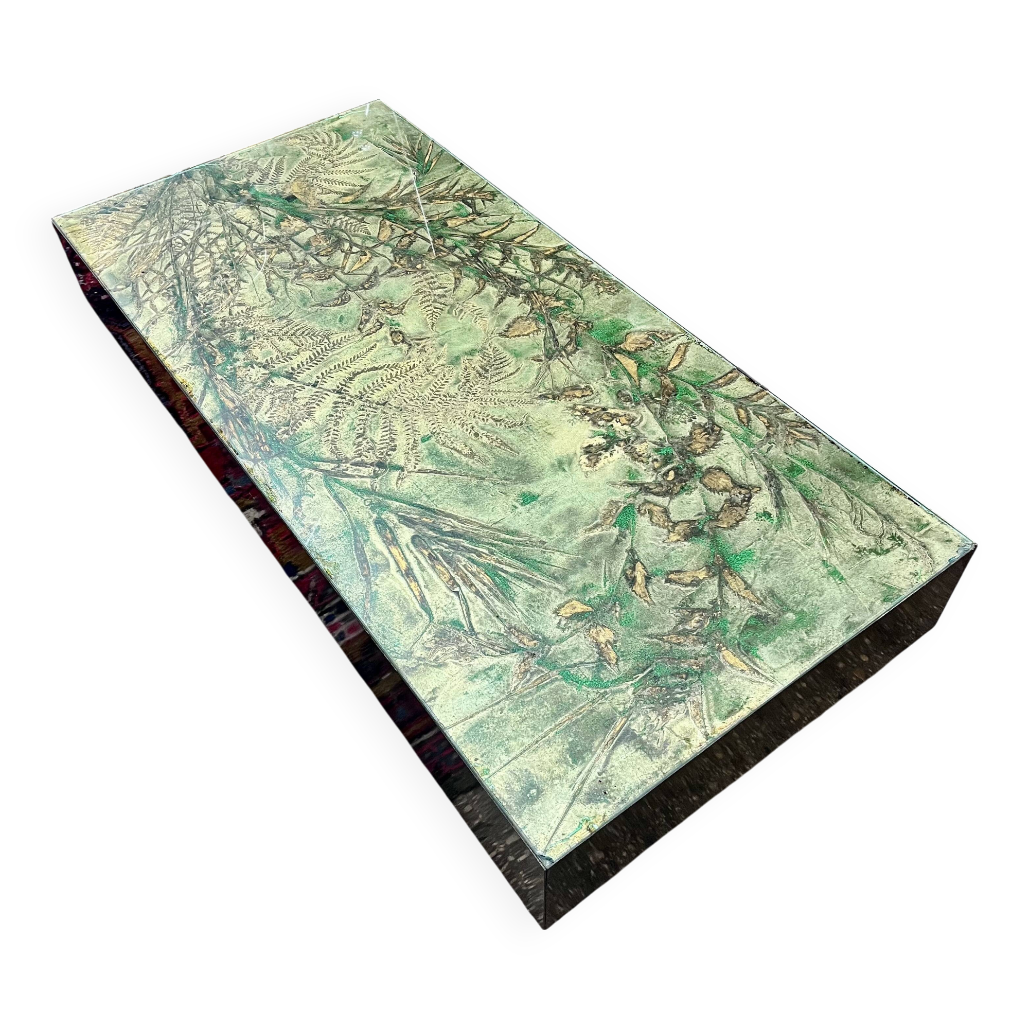 Coffee table with plant motif, 1970