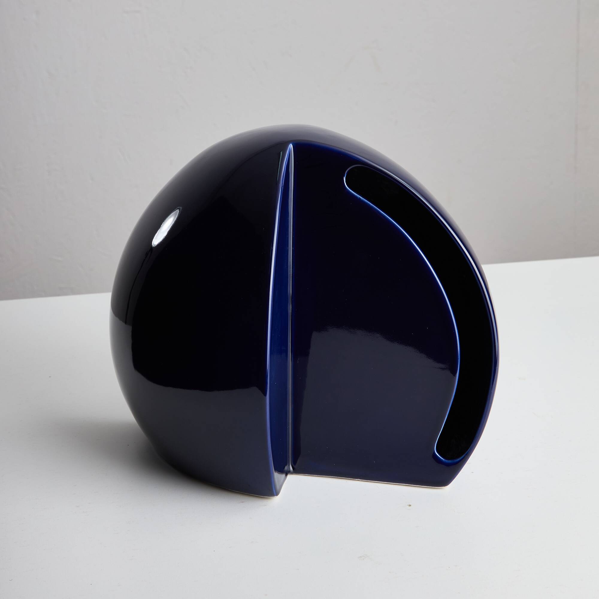 Perdomello 70 Blue Hemisphere Table Lamp, 1970s