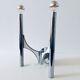 Vintage Sciolari chrome sconce wall lamp 1960