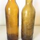 2 bouteilles Brasserie verre ambré