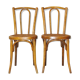 Chaises bistrot N°56 cannées style Thonet 1925