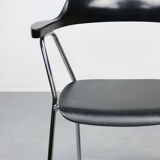 Black model 4455 dining armchairs by Niko Kralj