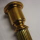 Pair of fluted brass candlesticks Louis XVI style