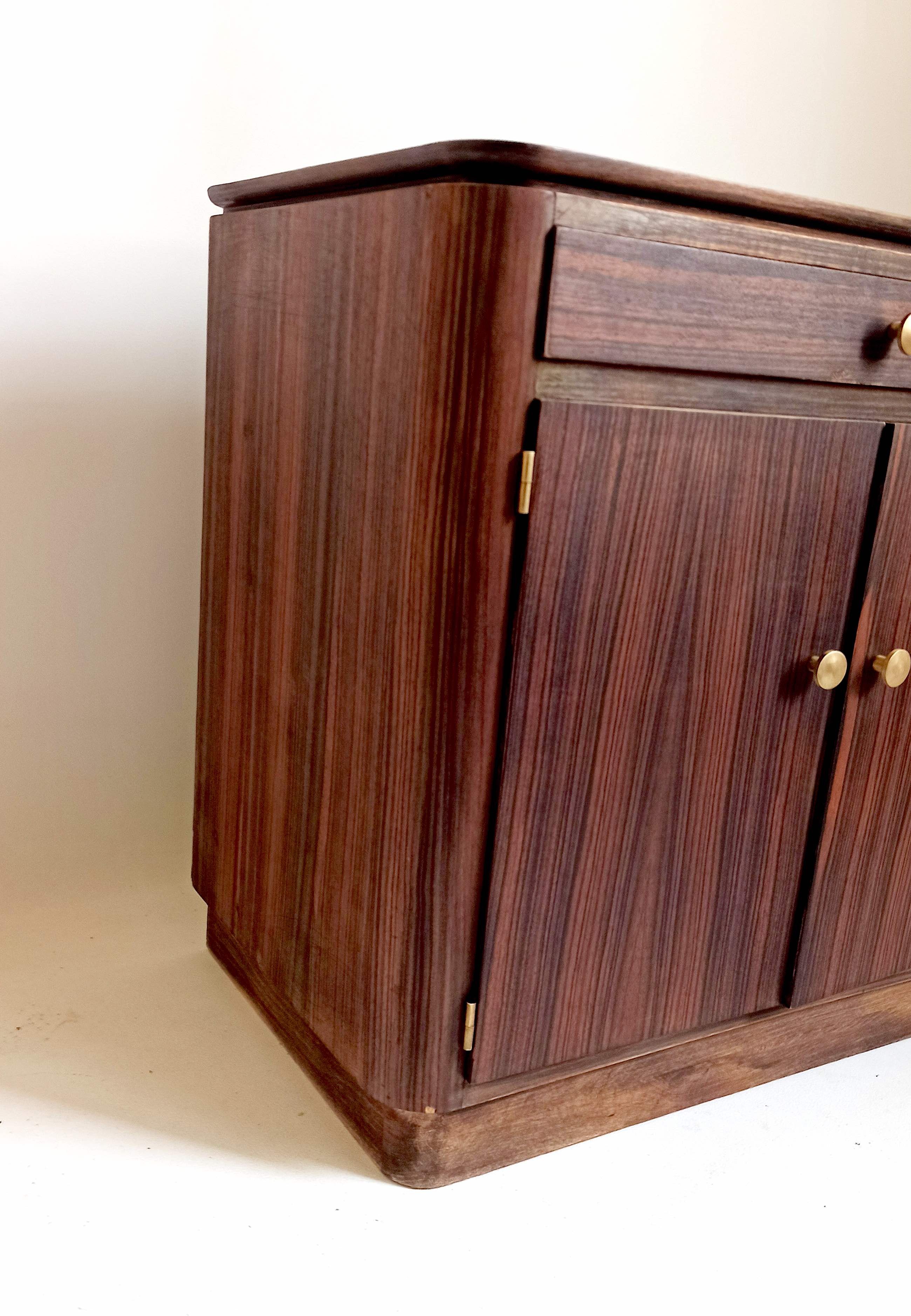 Meuble art déco bois macassar
