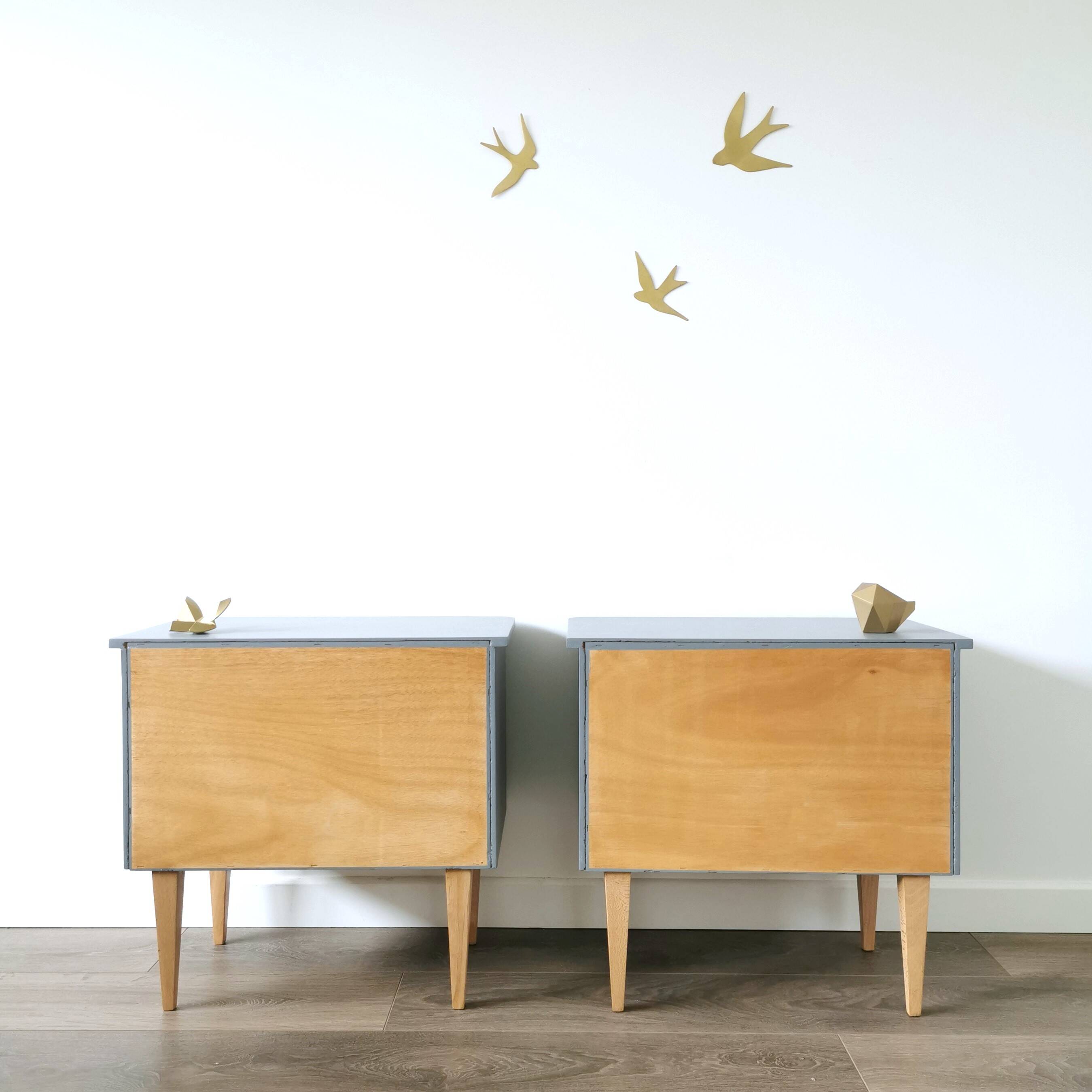 Pair of vintage bedside tables