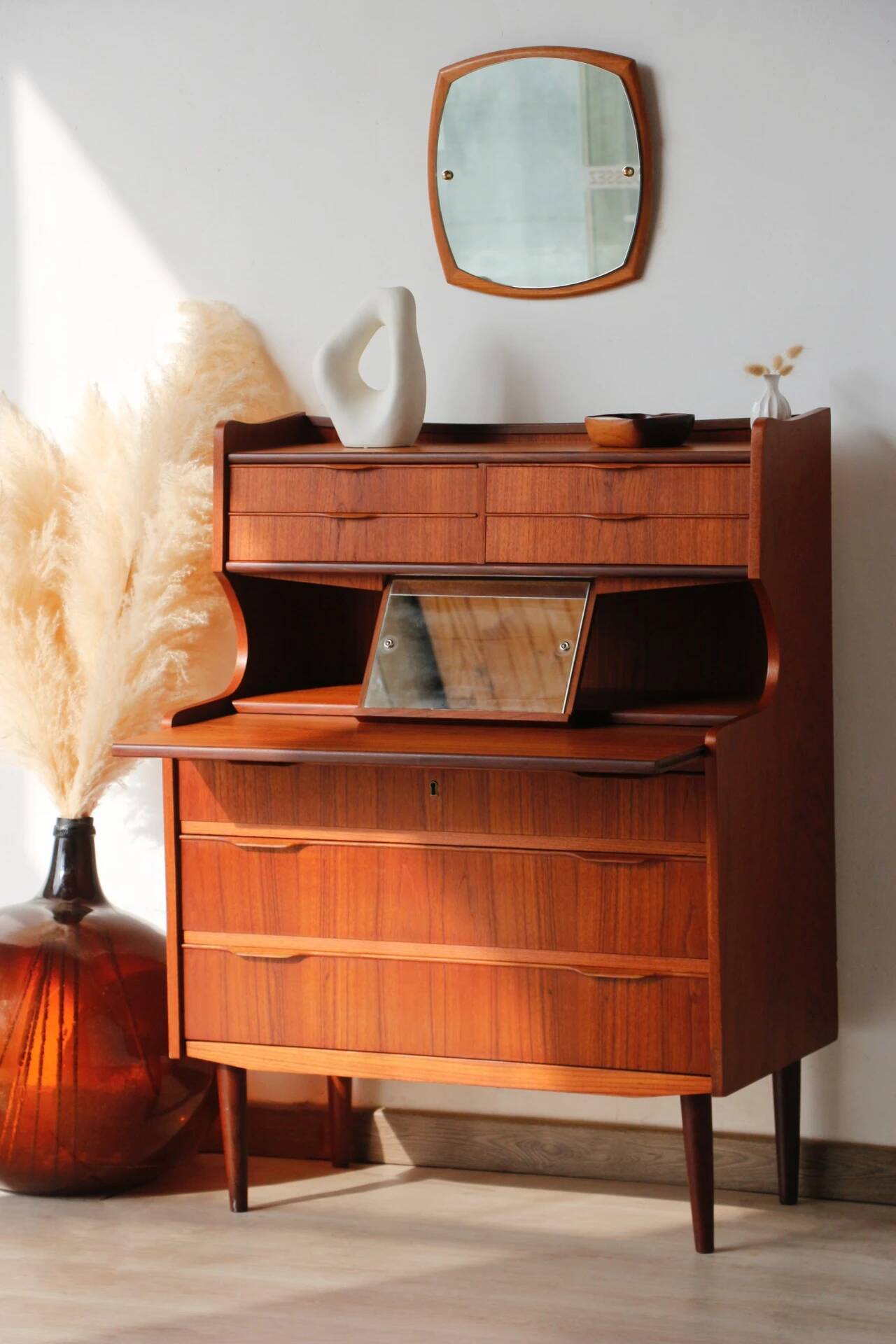 Danish teak secretary from the 1960s | Scandinavian design