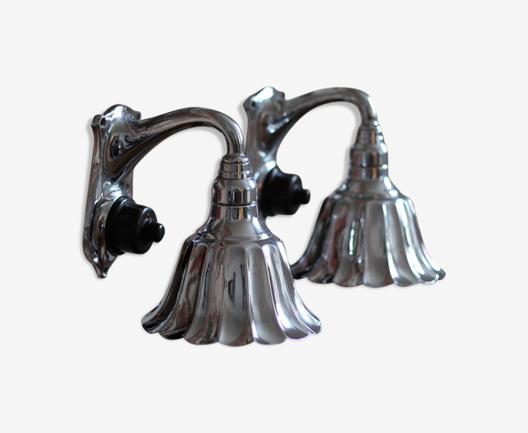 Set of 2 Wall Lamps, 20th Century