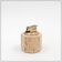 Vintage octagonal table lighter by Cerri Nestore in travertine - Italy 1970s