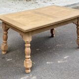Renovated art deco extendable wooden dining table 235cm