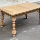 Table à manger extensible art déco rénovée en bois 235cm