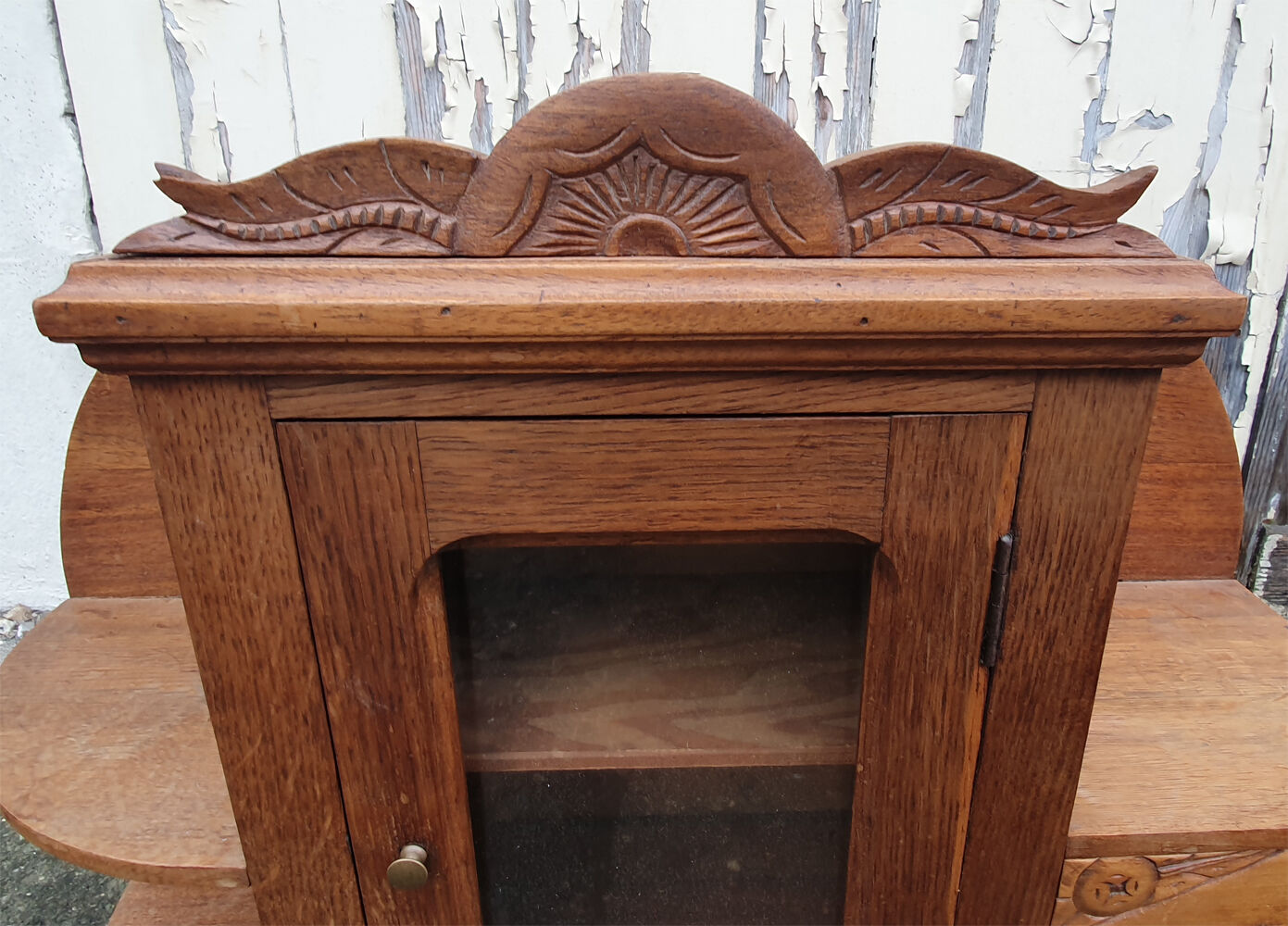 Wall cabinet, wooden, vintage, 1940s