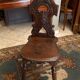 Lorraine nineteenth century chair in solid oak richly carved regency style