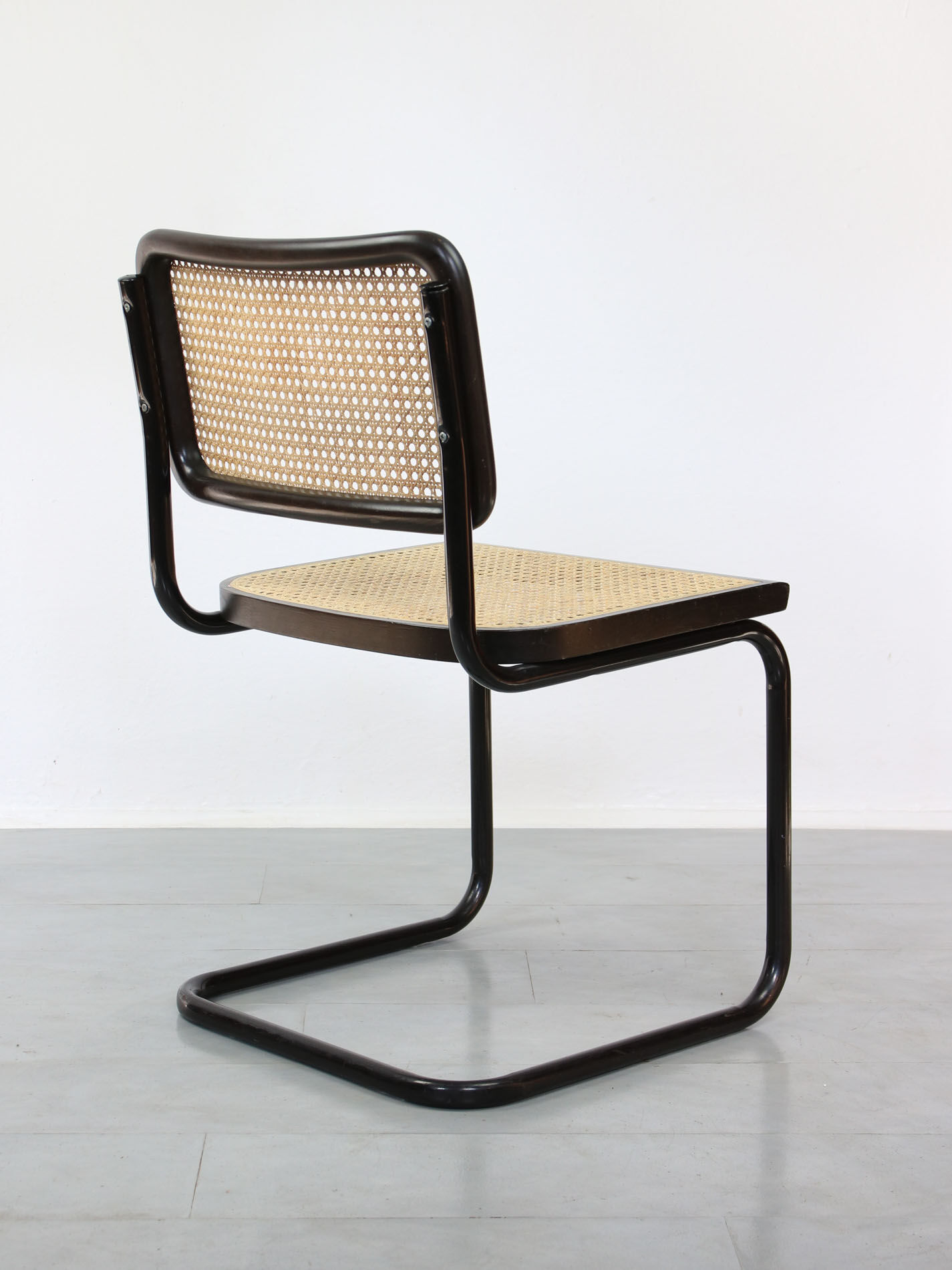 Pair of S32 Cantilever Chair by Marcel Breuer, Dark Edition, 1980s
