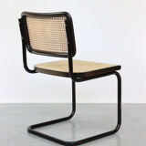 Pair of S32 Cantilever Chair by Marcel Breuer, Dark Edition, 1980s