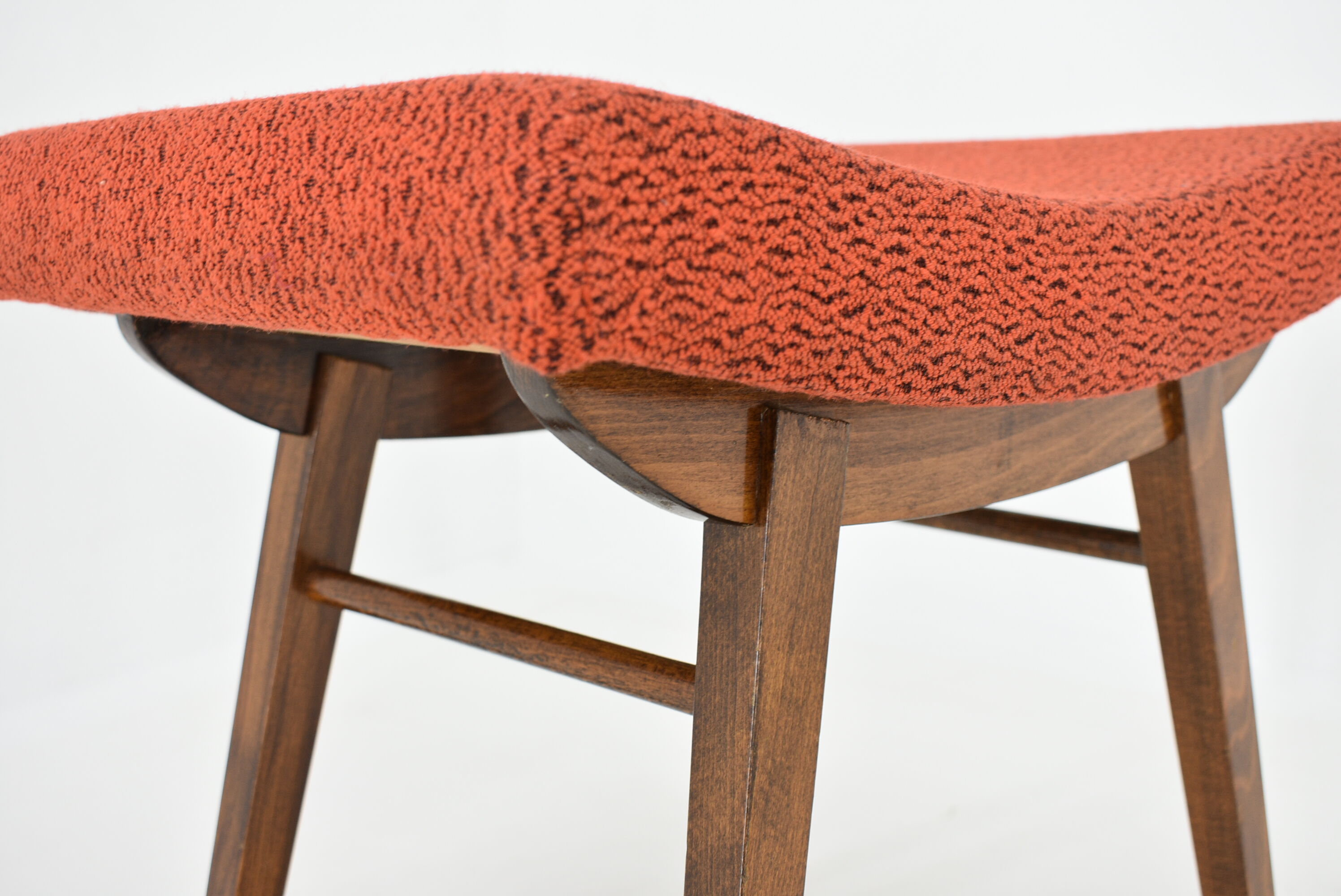 1980s Oak Stool, Czechoslovakia