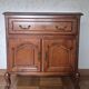 Classic style TV unit with sliding shelf