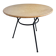 Ancienne table basse en rotin et métal noir