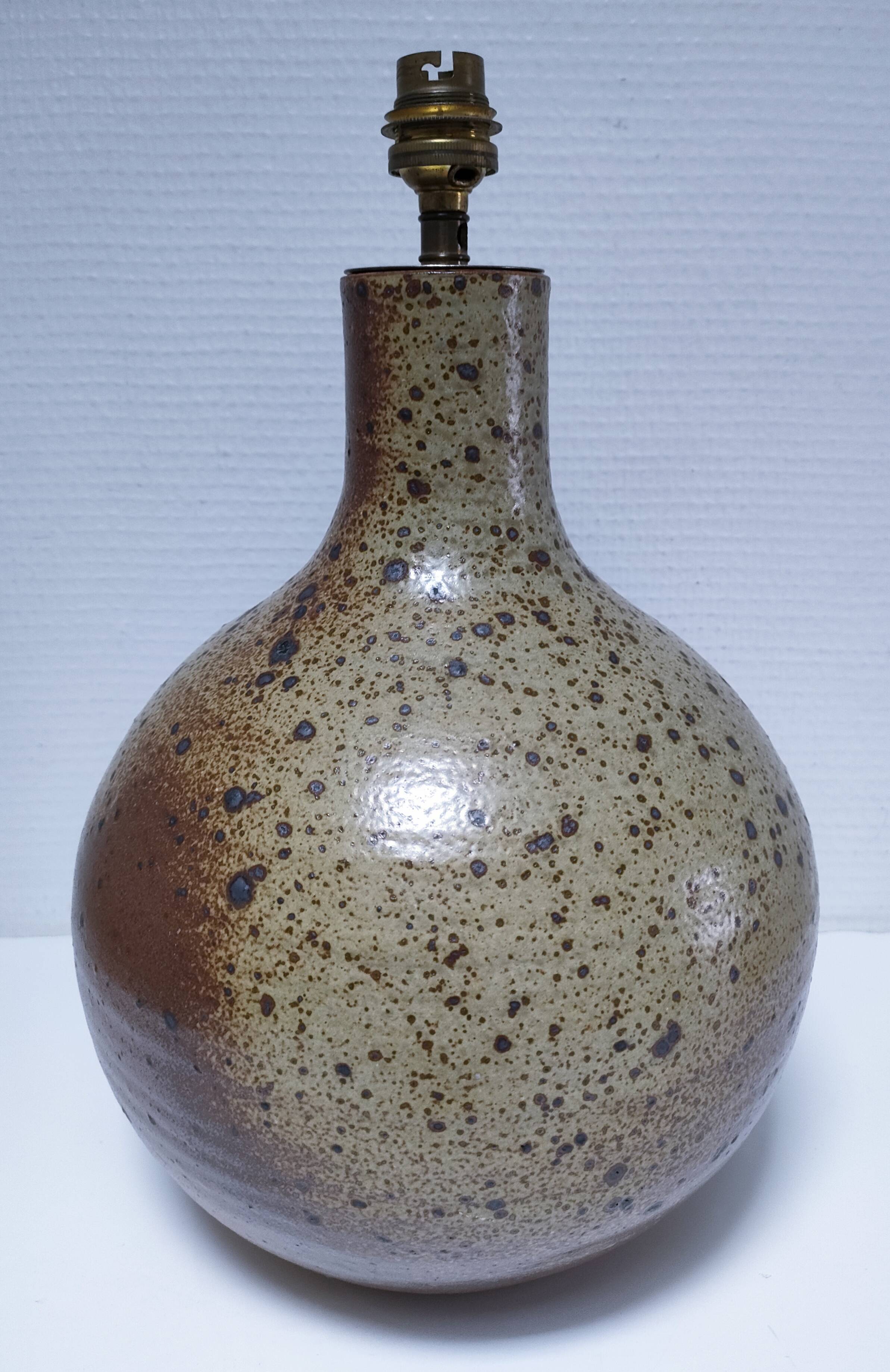XL pyrite sandstone lamp base H. 34 cm