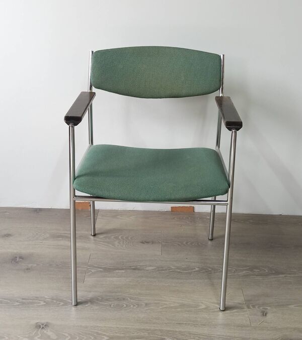 3 fauteuils verts vintage de Gijs Van Der Sluis