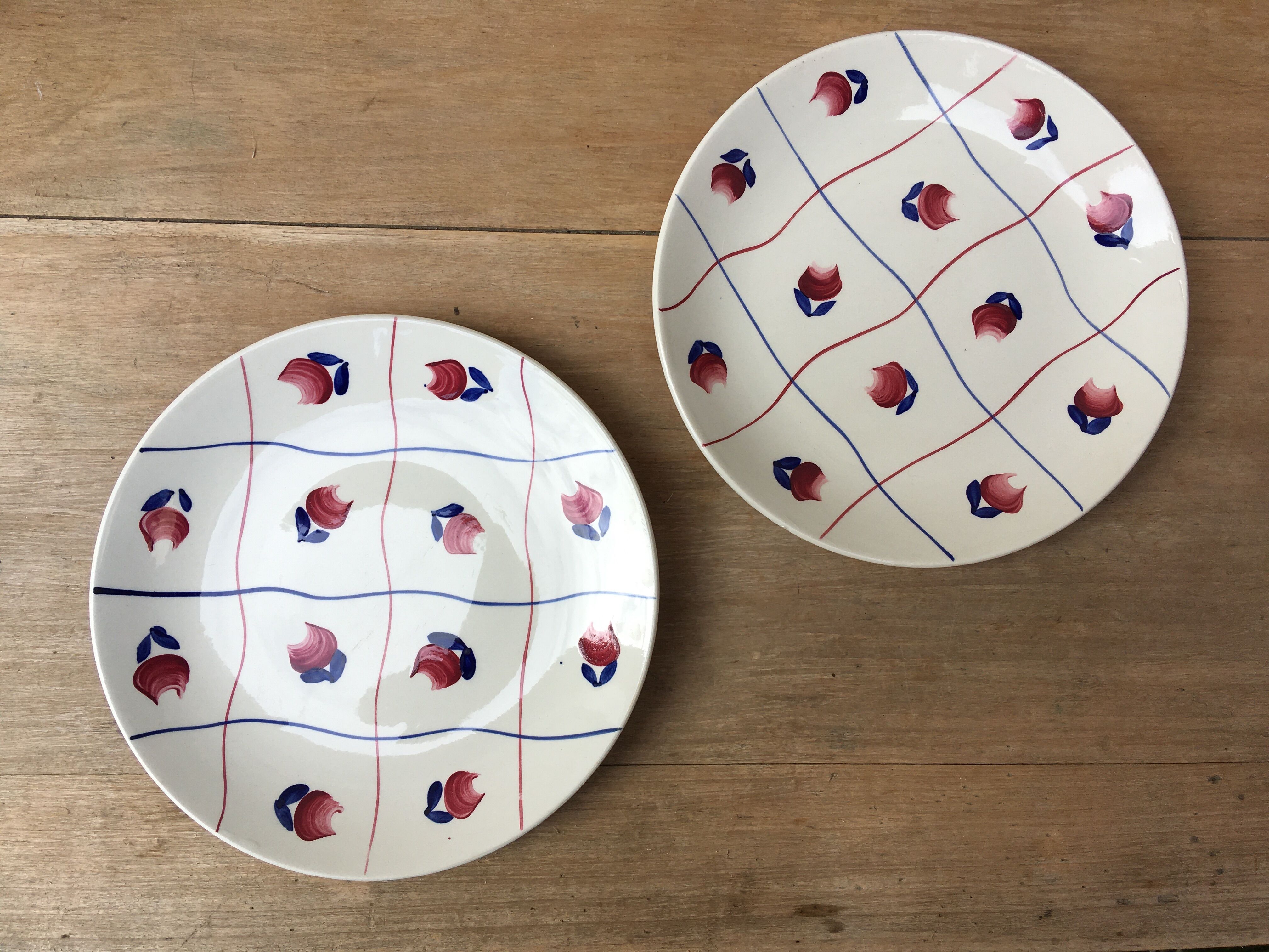 Flowery dessert plates Gien