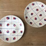 Flowery dessert plates Gien
