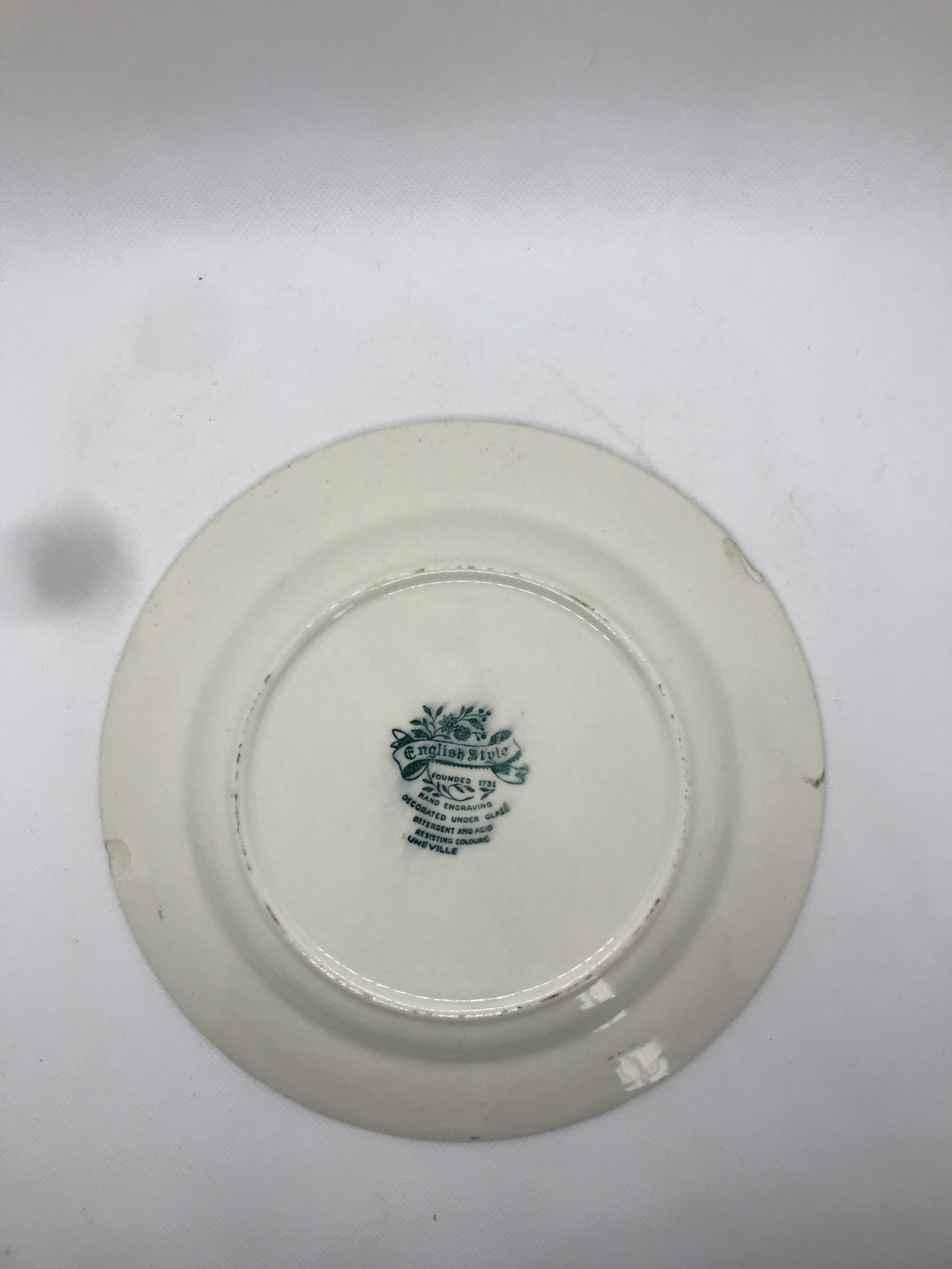 Set of 4 luneville dessert plates
